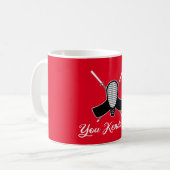 You Kendo It - lustige Kendo Aikido Pun Joke Graph Kaffeetasse (Vorderseite Links)