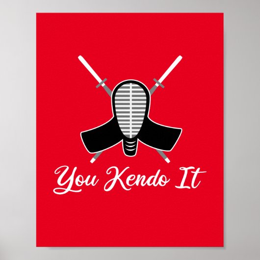 You Kendo It - lustige Kendo Aikido Pun Joke Graph Poster (Vorne)