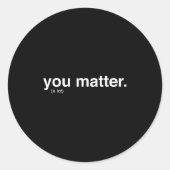 You Kindness A Lot  Runder Aufkleber (Vorderseite)