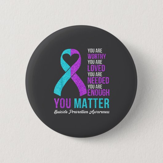 You Kindness Be Kind Suicide Prevention Awareness Button (Vorderseite)