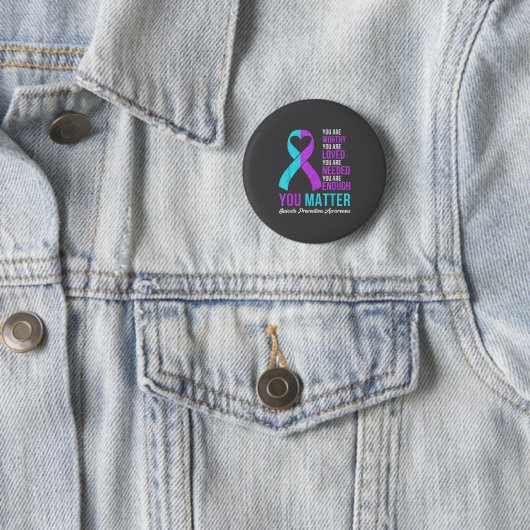 You Kindness Be Kind Suicide Prevention Awareness Button (Beispiel)