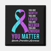 You Kindness Be Kind Suicide Prevention Awareness Magnet (Vorne)