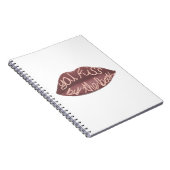 "You Kiss by Book" R+J Zitat Notizblock (Rechte Seite)