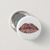 "You Kiss by Book" R+J zitiertes Button (Vorne & Hinten)