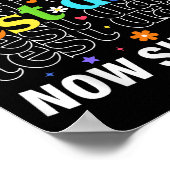 You Know It Now Show It Funny Test Day Motivationa Poster (Ecke)