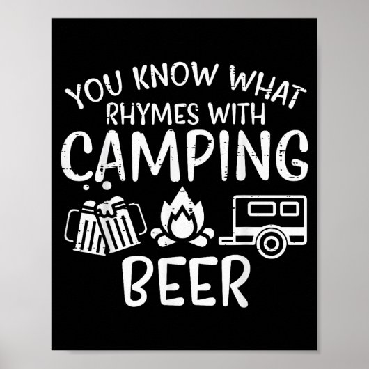 You Know What Rhymes With Camng Funny Camper Dad M Poster (Vorne)