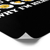 You Know Why I'm Here Deviled Egg Groovy Thanksgiv Poster (Ecke)