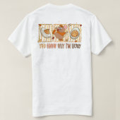 You Know Why I'm Here, Funny Thanksgiving Mouse T-Shirt (Design Rückseite)
