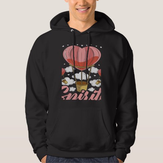 You Lift My Spirits Aeronaut Balloonist Hot Air Ba Hoodie (Vorderseite)