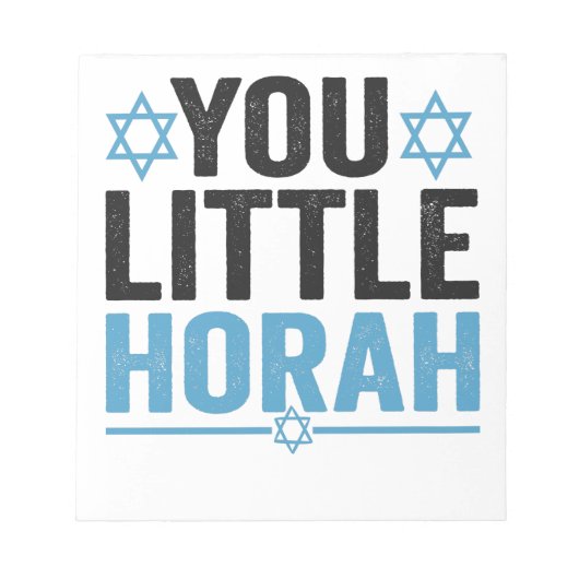 You Litah Horah Hanukkah Funny Jewish Sprichwort G Notizblock (Vorderseite)