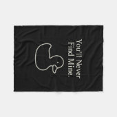 You’ll Never Find Mine Cruise Ducks Introverts Hid Fleecedecke (Vorderseite (Horizontal))