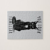 You Look Familiar Witches Black Cat Puzzle (Horizontal)