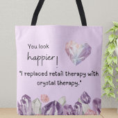 You look happier! Crystal therapy Tasche