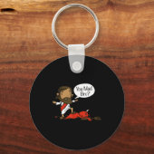 You Mad Bro - Funny Christian Jesus And Devil Schlüsselanhänger (Vorderseite)
