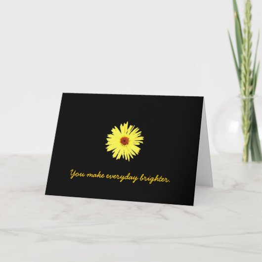 You make everyday brighter. dankeskarte (Vorderseite)