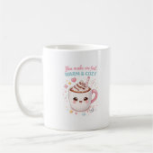 You Make Me Feel Warm and Cozy Mug Kaffeetasse (Links)
