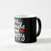 **YOU MAKE ME HAPPY** COFFEE MUG VERWANDLUNGSTASSE (VorderseiteRechts)