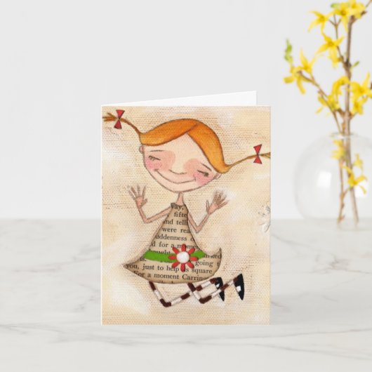 You Make Me Happy - NOte CArd Karte (Gelbe Blume)