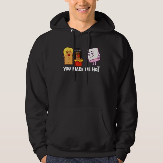 You Make Me Hot S'Mores Marshmallow Camping Smores Hoodie (Vorderseite)