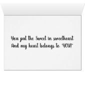 **YOU** MAKE MY HEART "BEAT FASTER" <3 (Innenansicht Horizontal (Unten))