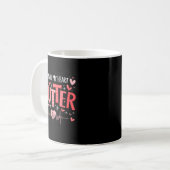 You Make My Heart Flutter Cardiac Nurse Valentine  Kaffeetasse (Vorderseite Links)
