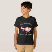 You Make My Heart Go Honk Coquette Valentine Goose T-Shirt (Vorne ganz)
