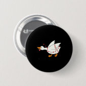 You Make My Heart Go Honk Funny Goose Valentine  Button (Vorne & Hinten)