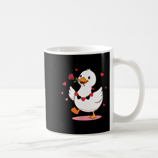 You Make My Heart Go Honk Funny Goose Valentine’s  Kaffeetasse (Rechts)