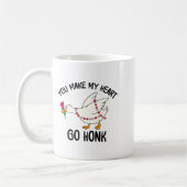 You Make My Heart Go Honk Funny Goose Valentine Sa Kaffeetasse (Links)