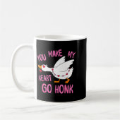 You Make My Heart Go Honk Funny Goose Valentine Sa Kaffeetasse (Links)