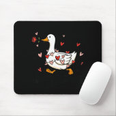 You Make My Heart Go Honk Funny Goose Valentine Sa Mousepad (Mit Mouse)