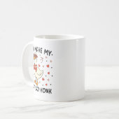You Make My Heart Go Honk Funny Valentine Silly Go Kaffeetasse (Vorderseite Links)
