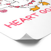 You Make My Heart Go Honk Funny Valentine Silly Go Poster (Ecke)