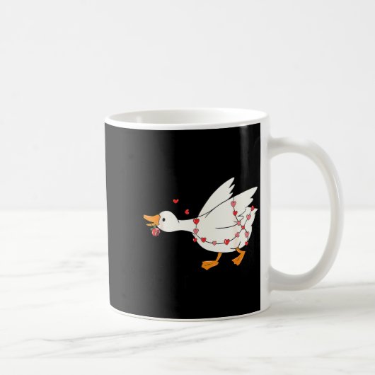 You Make My Heart Go Honk Goose Valentine Kaffeetasse (Rechts)