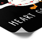 You Make My Heart Go Honk Goose Valentine's Day Poster (Ecke)