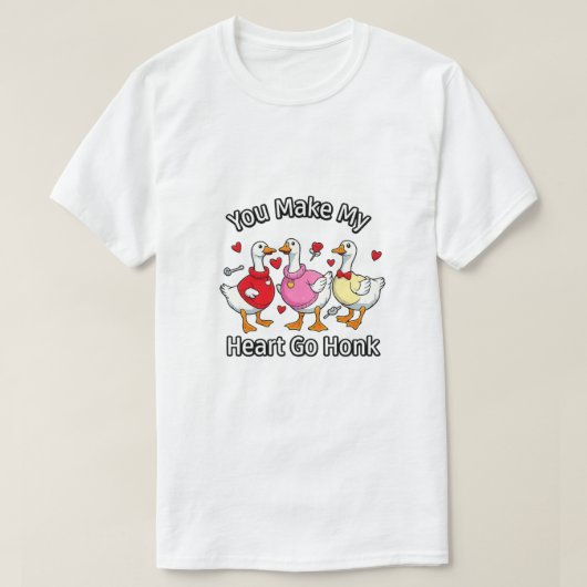 You make my heart go honk T-shirts (Design vorne)