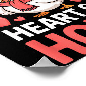 You Make My Heart Go Honk Valentine Goose Funny  Poster (Ecke)