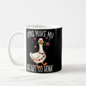 You Make My Heart Go Honk Valentine Goose Kaffeetasse (Links)