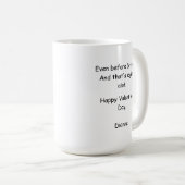 You Make My Heart Go Moo Funny Valentines Day Kaffeetasse (VorderseiteRechts)