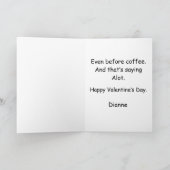 You Make My Heart Go Moo Funny Valentines Day Karte (Innenseite)