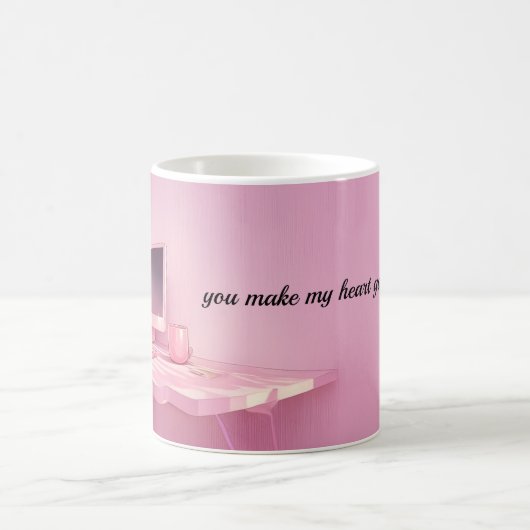 you make  my heart go oops! 💗 mug kaffeetasse (Mittel)