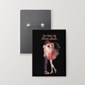 You Make My Heart Smile Anime Couple T-Shirt Button (Vorderseite/Rückseite)