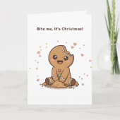 You Make My Holidays Puchi Gingerbread Card Karte (Vorderseite)