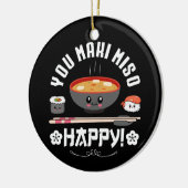 You Maki Miso Happy - Japanisch Noodles Niedlich K Keramik Ornament (Links)