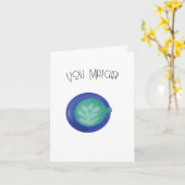 You Matcha Karte (Gelbe Blume)