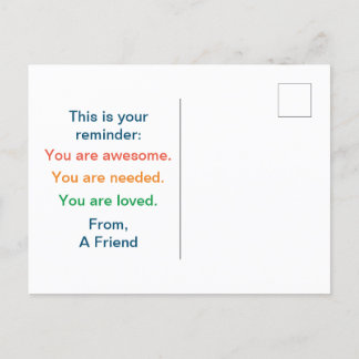 You Matter Anonymous "Secret Sender" Postcard Postkarte