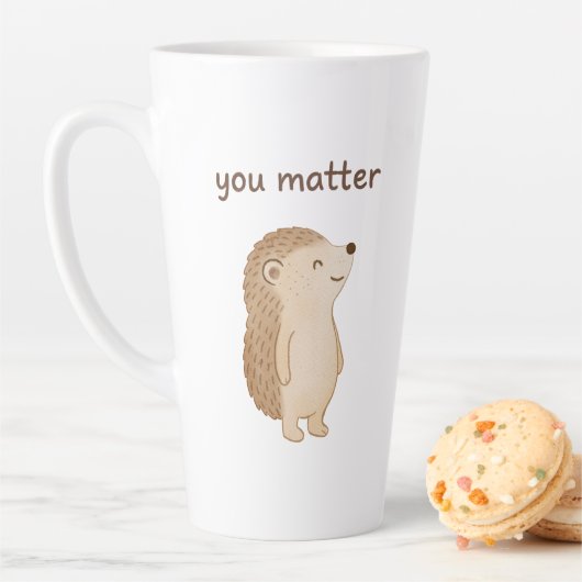 You Matter Hedgehog Latte Mug  Milchtasse (Beispiel)
