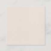 You Matter Hedgehog Mini Affirmation Card  Quadratische Visitenkarte (Rückseite)