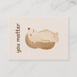 You Matter Hedgehog Mini Enclosure Card Begleitkarte
