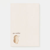 You Matter Minimal Hedgehog Post-it Notes Klebezettel (Vorderseite)